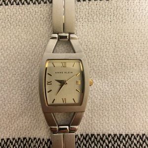 Anne Klein Silver watch with Gold Accents